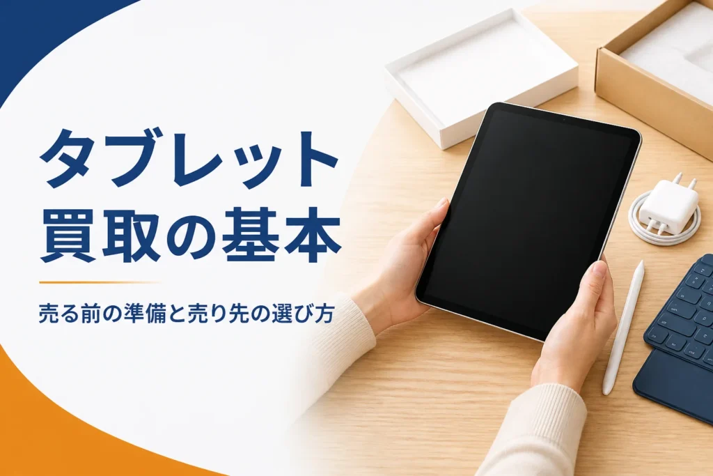 売る前のタブレットと元箱・充電ケーブル