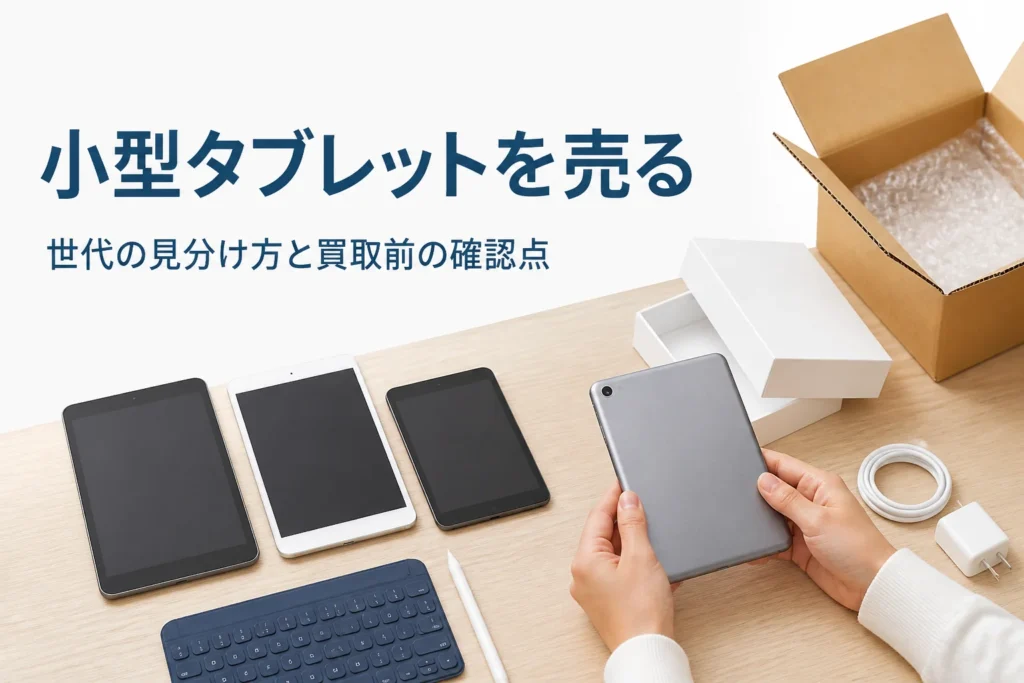 世代違いの小型タブレットを並べて確かめる手元