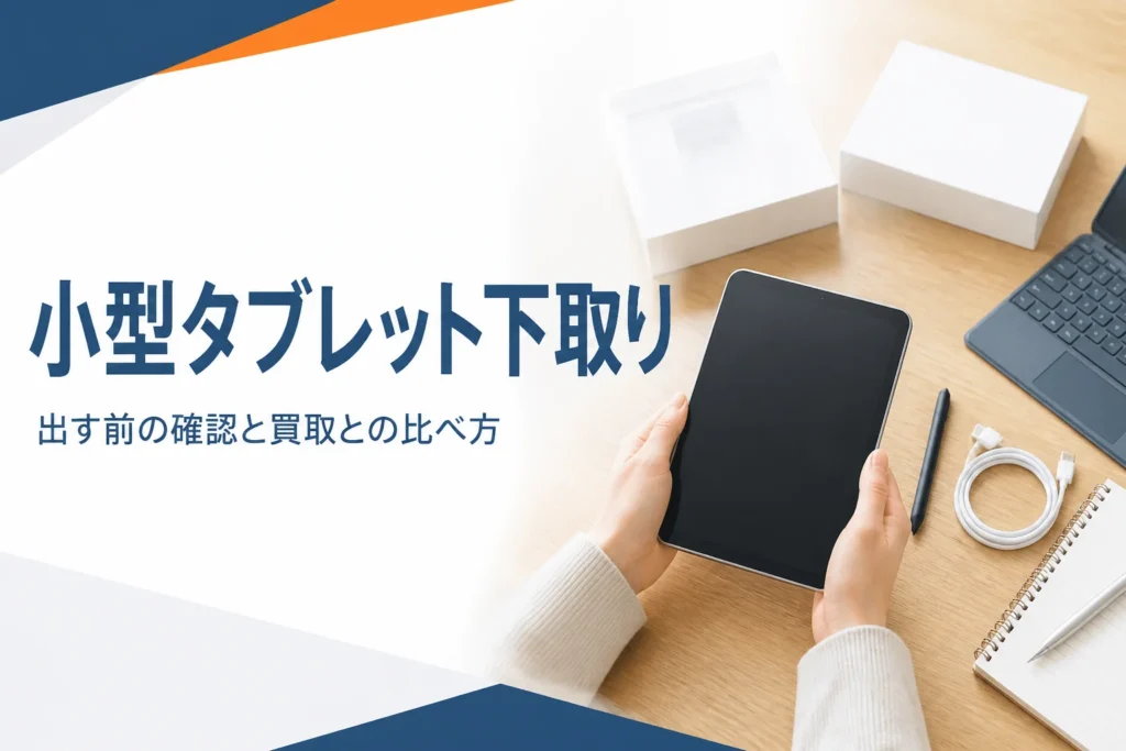 下取りに出す前の小型タブレットとタッチペン