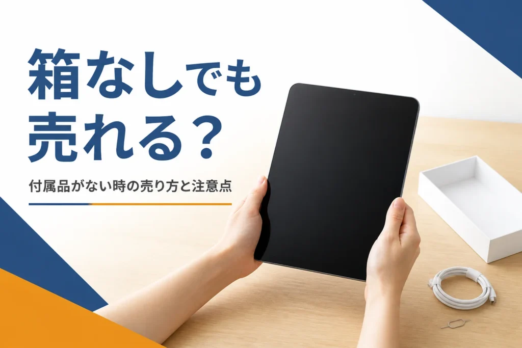 箱や付属品が少ない状態のタブレット