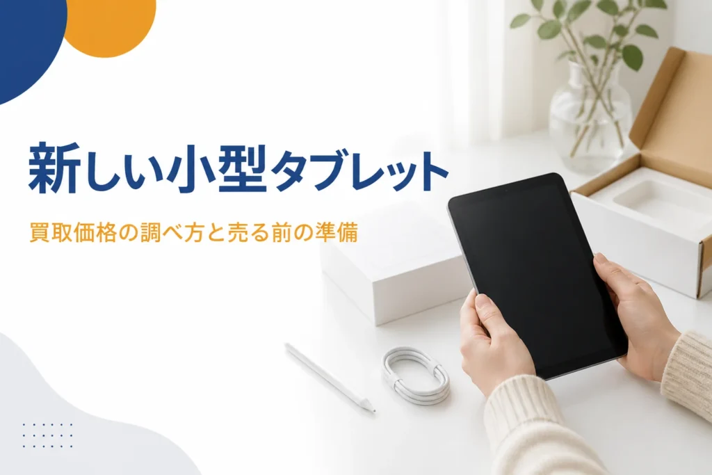新しい小型タブレットとタッチペン・元箱