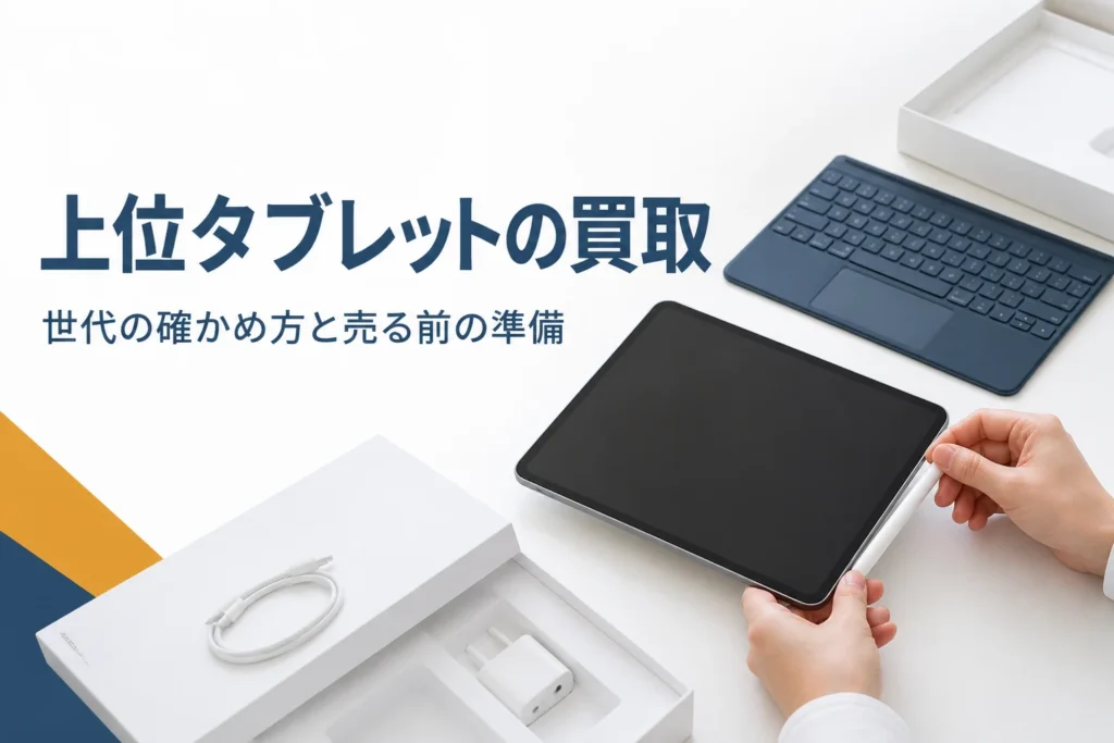 売る前のタブレットとキーボードカバー・タッチペン