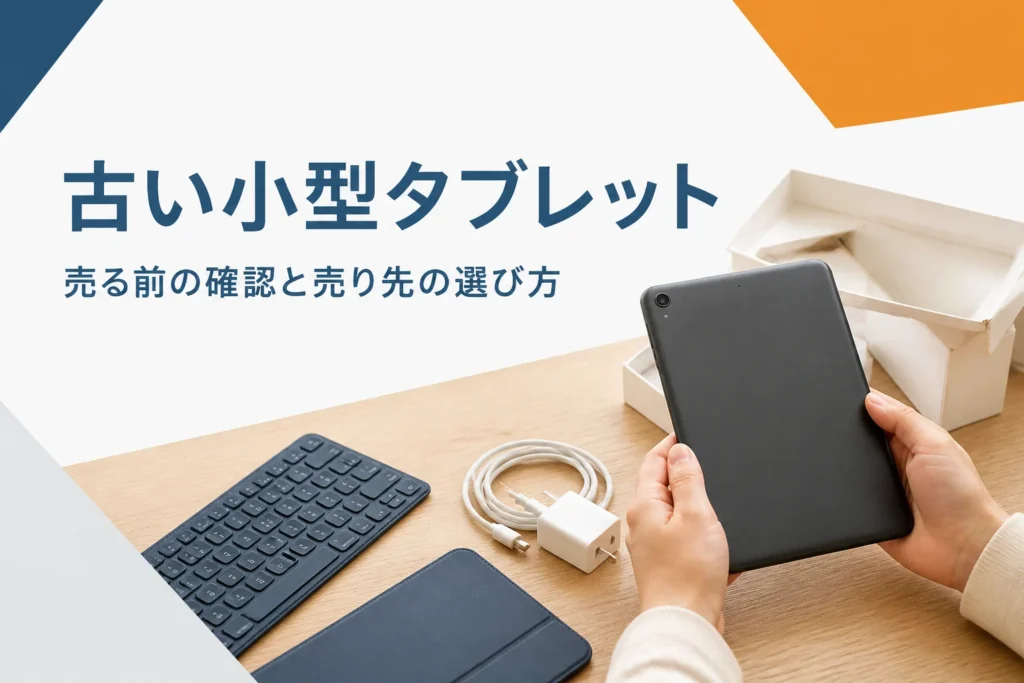 売る前に確かめる古い小型タブレットと元箱