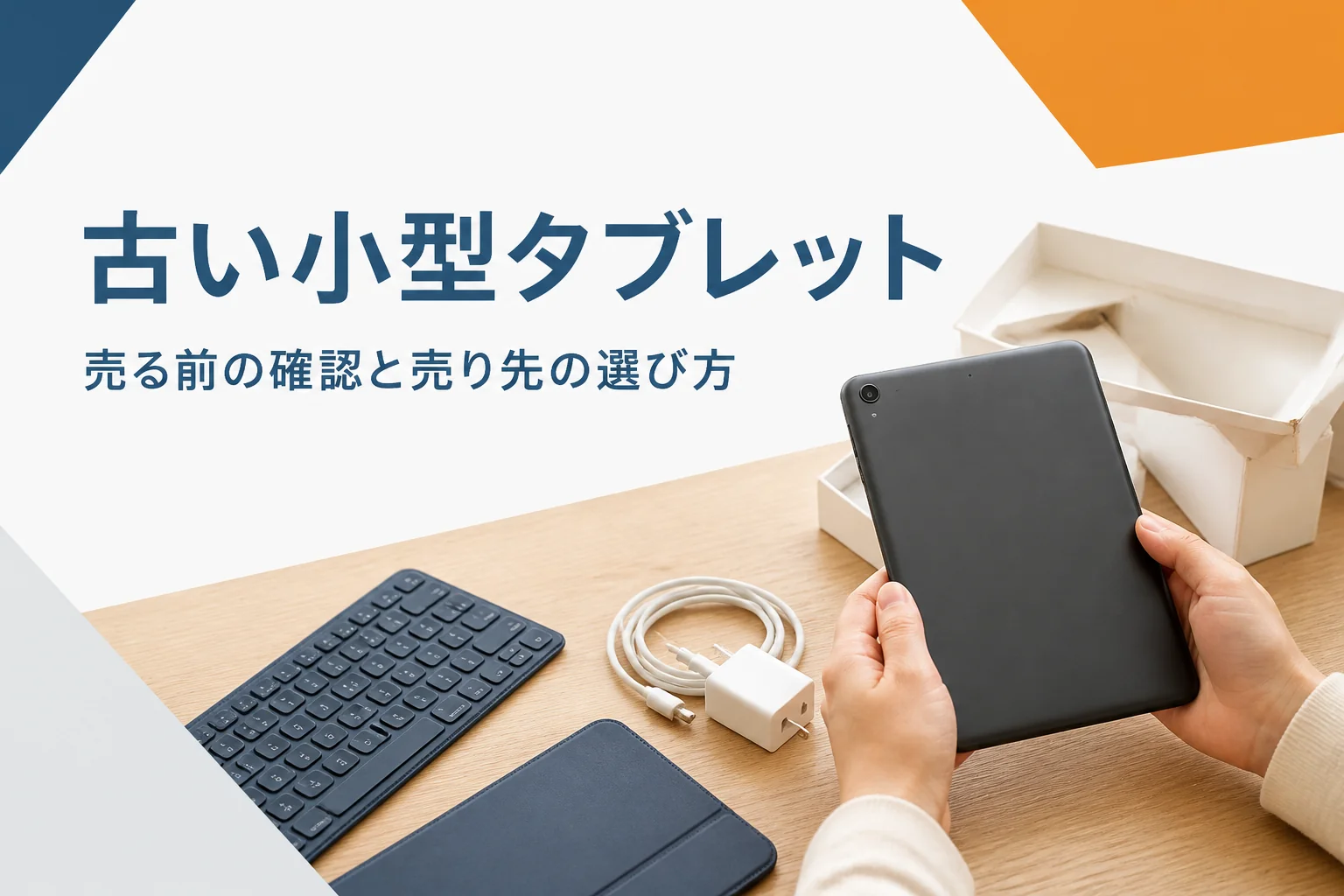 売る前に確かめる古い小型タブレットと元箱