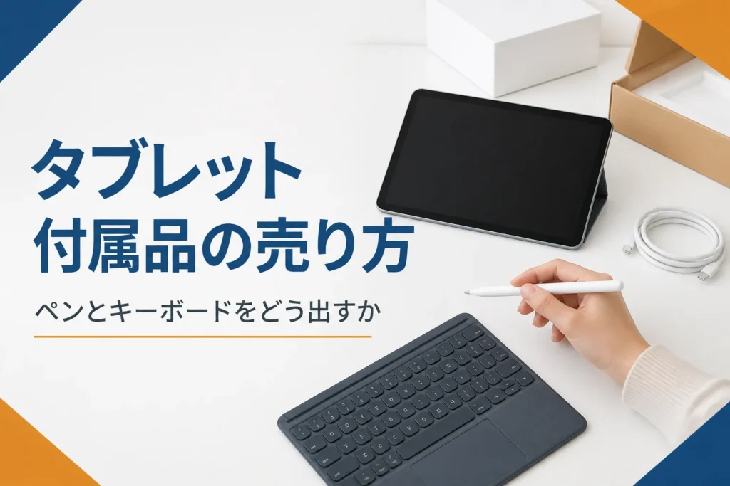 売る前のタブレットとタッチペン・キーボードカバー