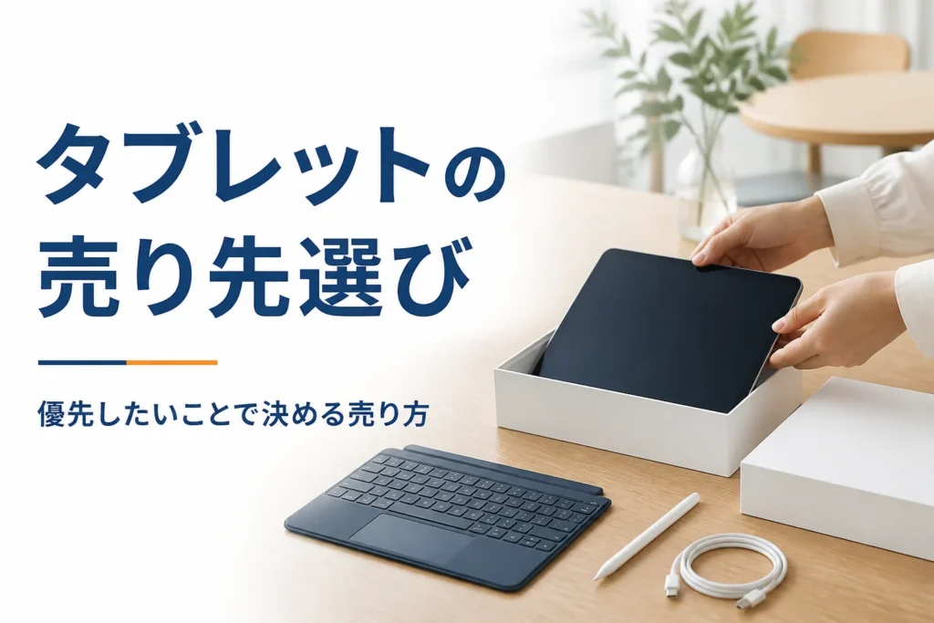売り先を考える薄型タブレットと元箱