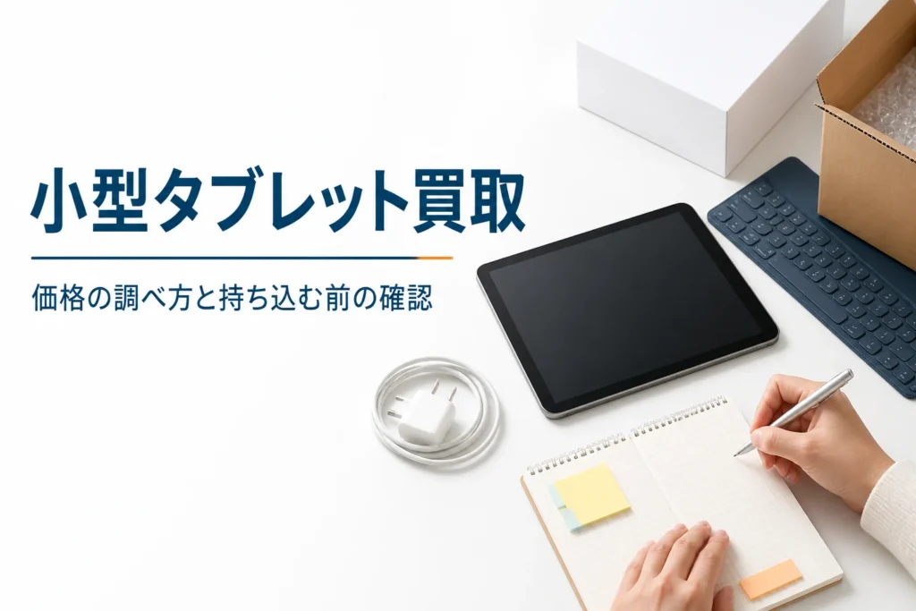 売る前に型番と容量をメモする小型タブレット