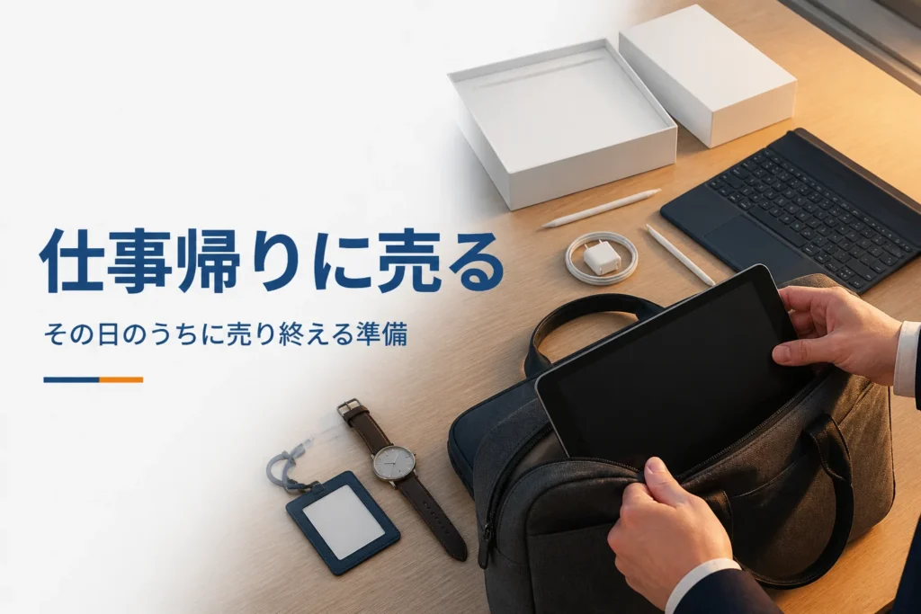 タブレットと通勤かばん