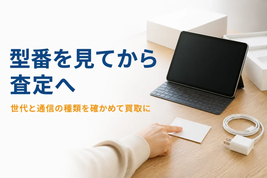 タブレットと型番を書いたメモ