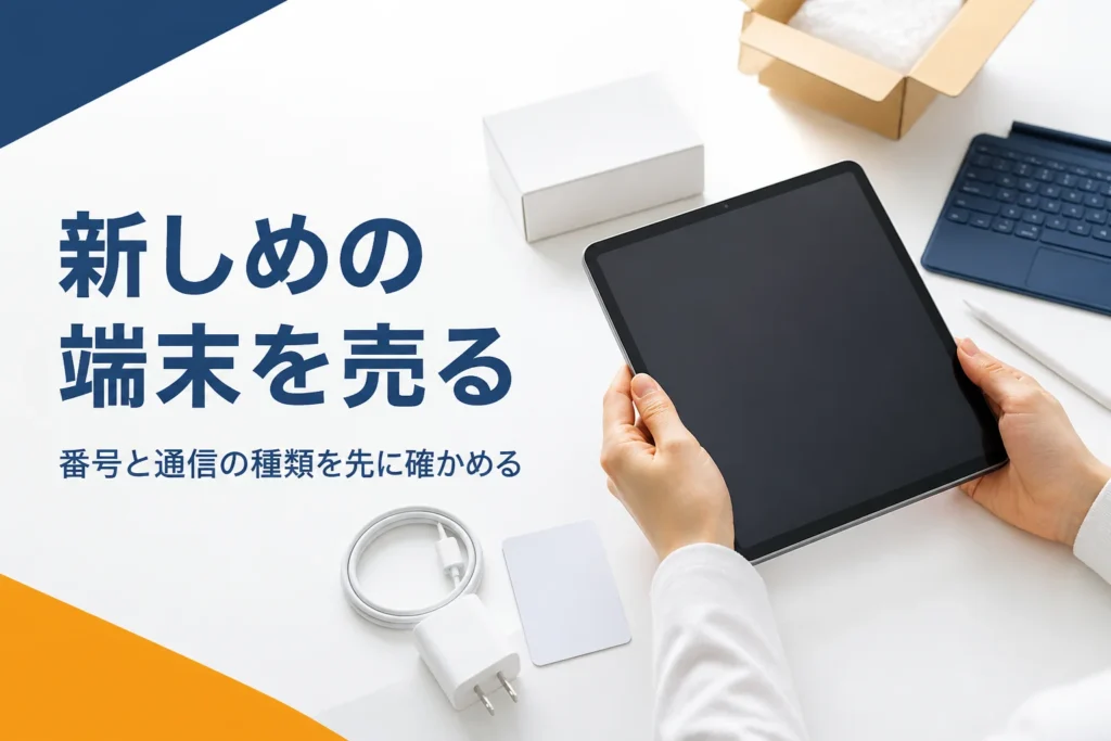 買取に出す前に確認するタブレットと付属品