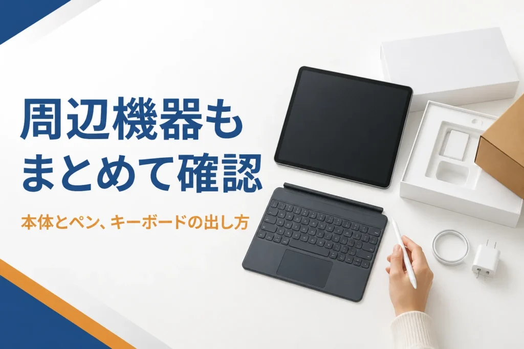 タブレットとタッチペン、キーボードカバー