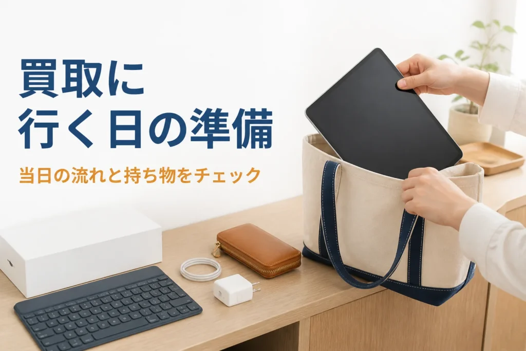 店頭買取に持っていくタブレットと持ち物