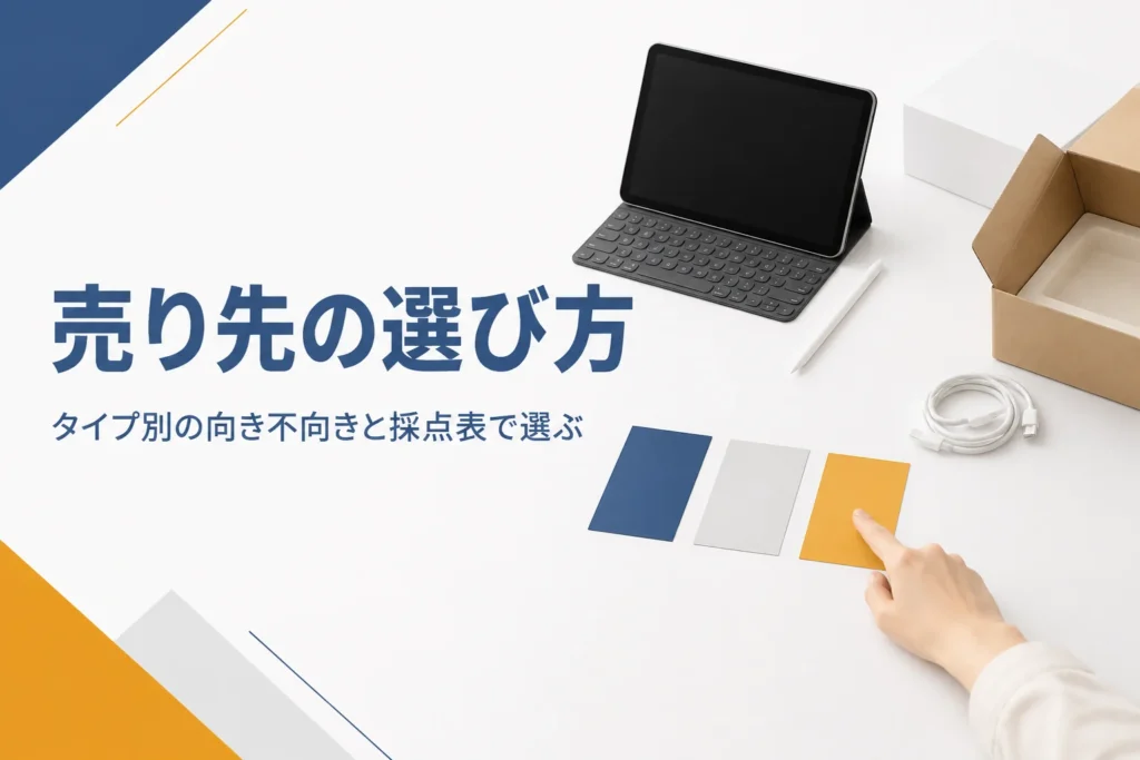 売り先を比べるタブレットと周辺機器