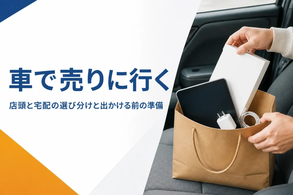 車で買取店へ持っていくタブレットと付属品