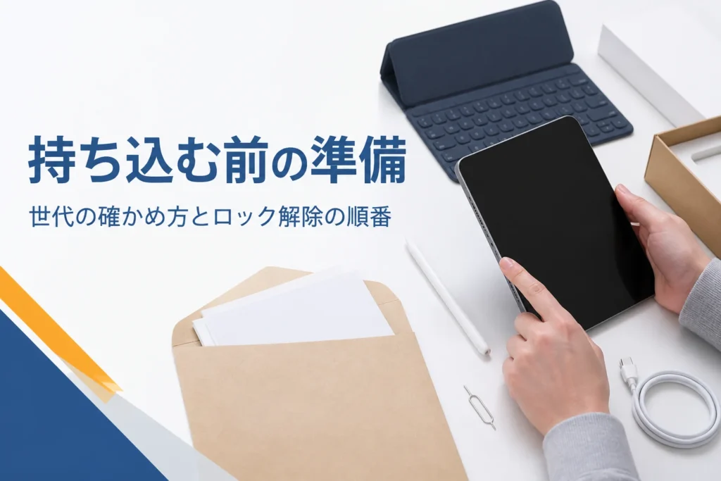 買取に出す前に準備するタブレットとSIMピン