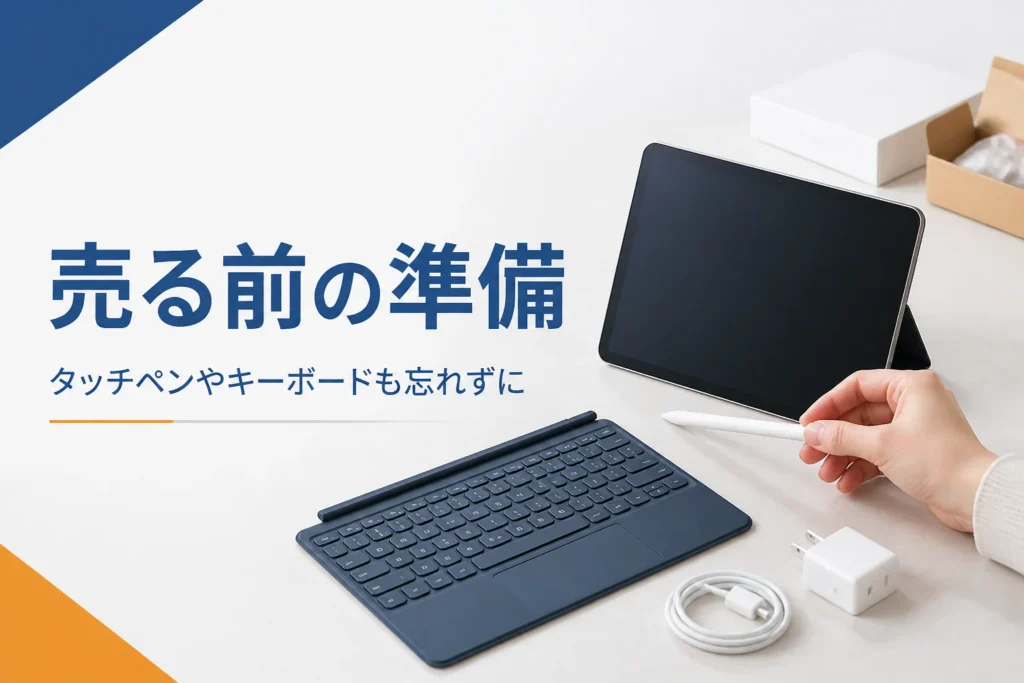 タブレットとタッチペンとキーボードカバー