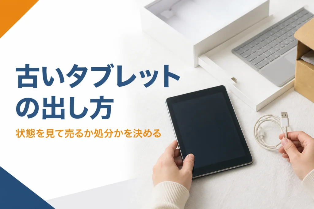 古いタブレットを買取に出すか決める前に状態を確かめる手元