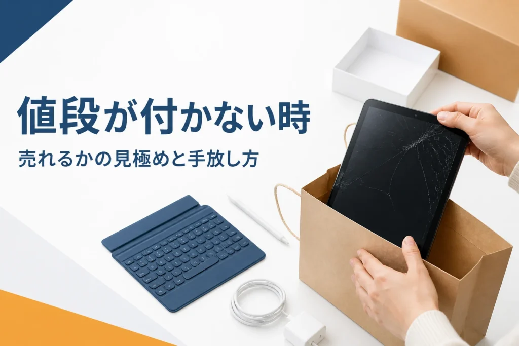 値段が付かないタブレットを手放す準備