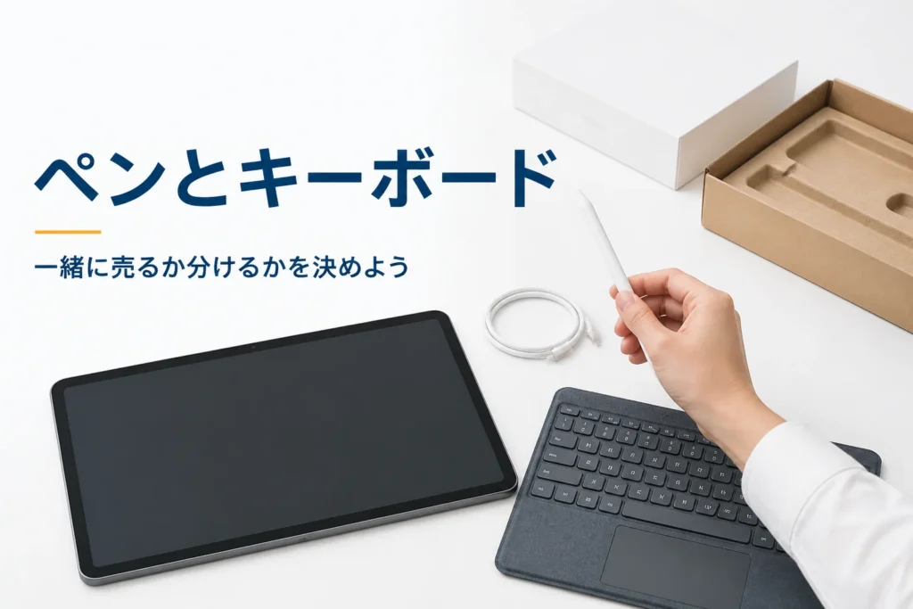 タブレットとタッチペン、キーボードカバー
