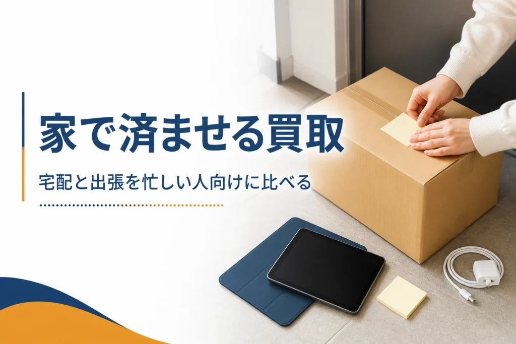 玄関先に置かれた集荷待ちの梱包箱