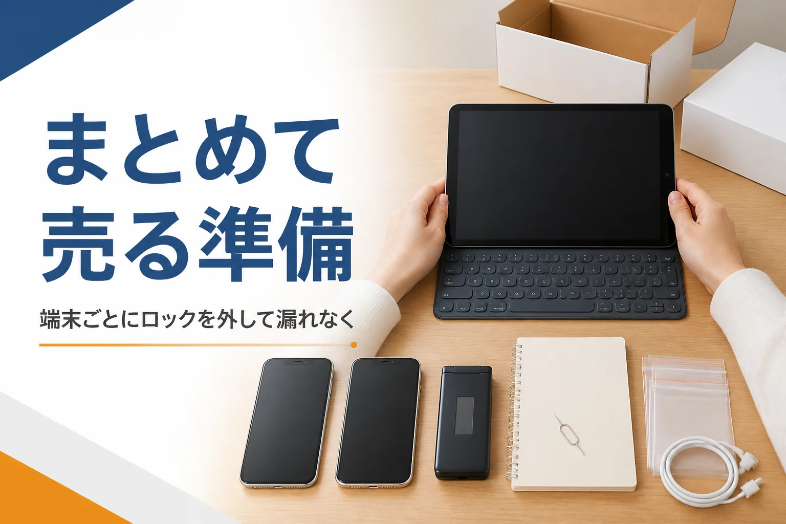 まとめて売る複数の端末と台帳