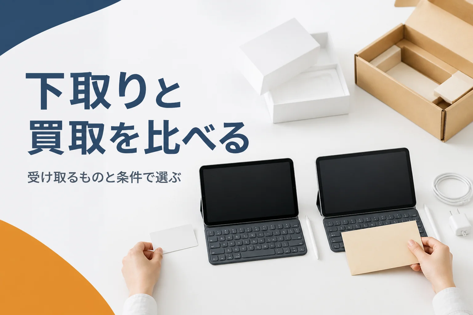 下取りと買取を比べるタブレット